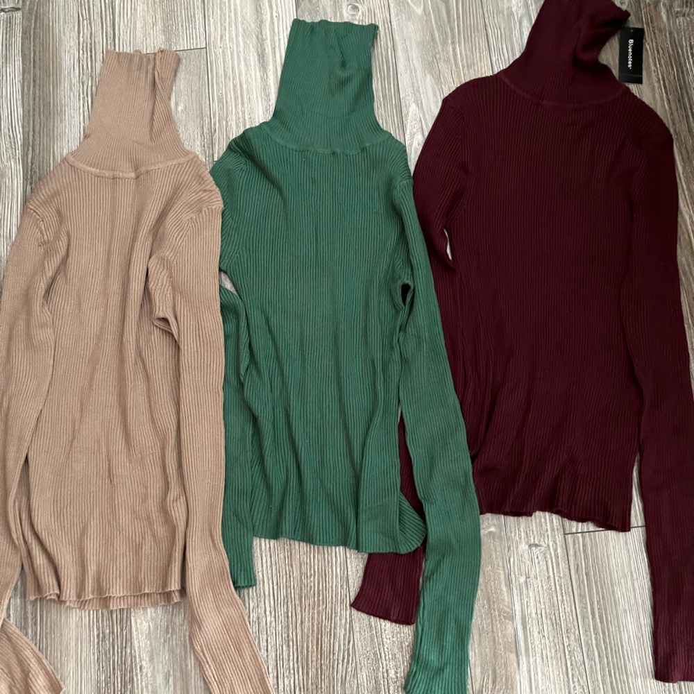 🌸 Bluenotes Ribbed Long Sleeve Top - 3 pack bundle